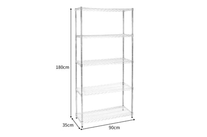 Monstershop 211620 - Kukoo Wire Racking - 35cm X 90cm X 180c