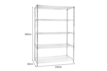 Monstershop 211624 - Kukoo Wire Racking - 60cm X 120cm X 180