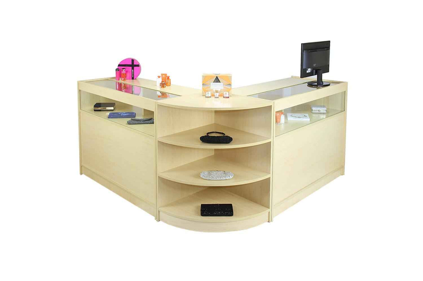 Monstershop 5001(2)#5005 - Libra Maple Shop Counter & Retail