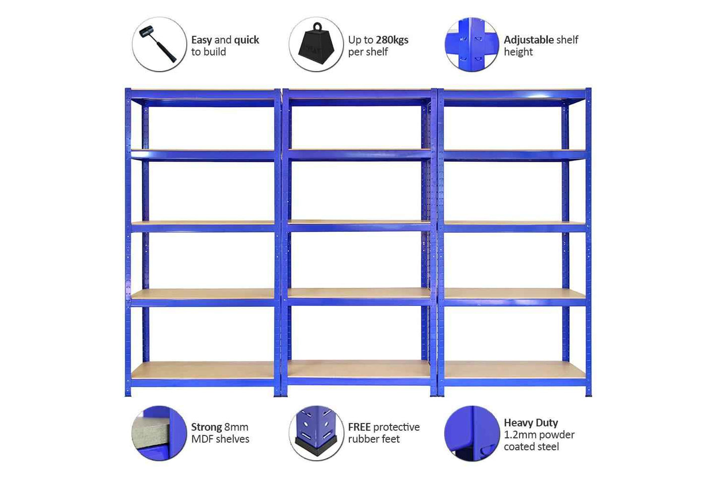 Monstershop 7008 - Monster Racking T-rax Metal Storage Shelv