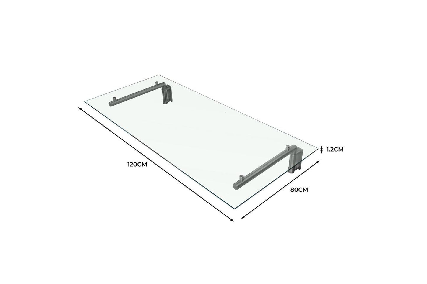 Monstershop 23487 - Monstershop Glass Door Canopy & Brackets
