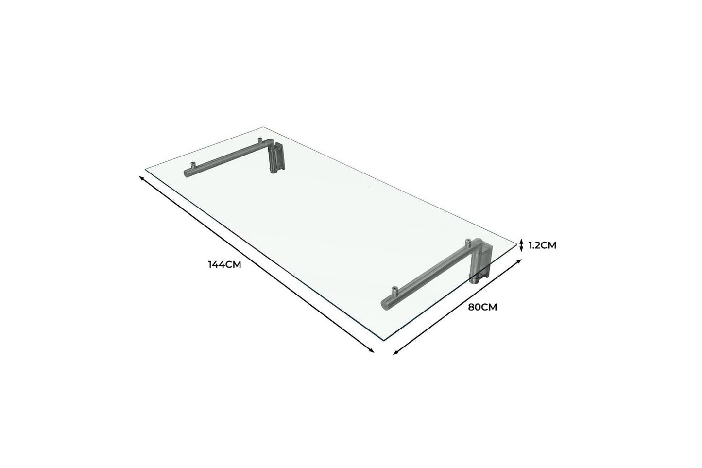 Monstershop 23488 - Monstershop Glass Door Canopy & Brackets