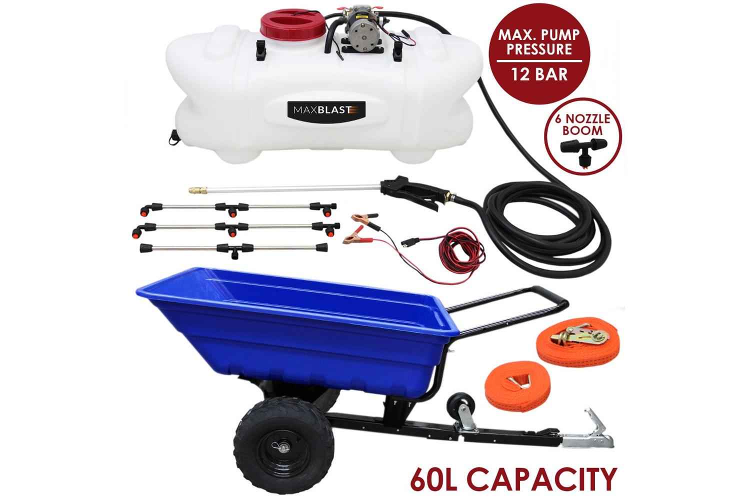 Monstershop 26193 - Off Road Atv Trailer And 60 Ltr Sprayer