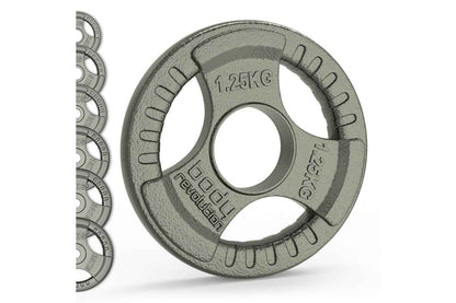 Olympic Tri Grip Cast Iron Weight Plates Pairs Sets 2 X 1.25kg