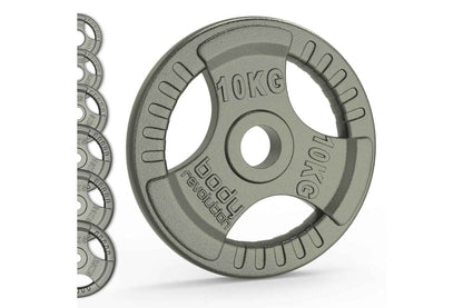 Olympic Tri Grip Cast Iron Weight Plates Pairs Sets 2 X 5kg