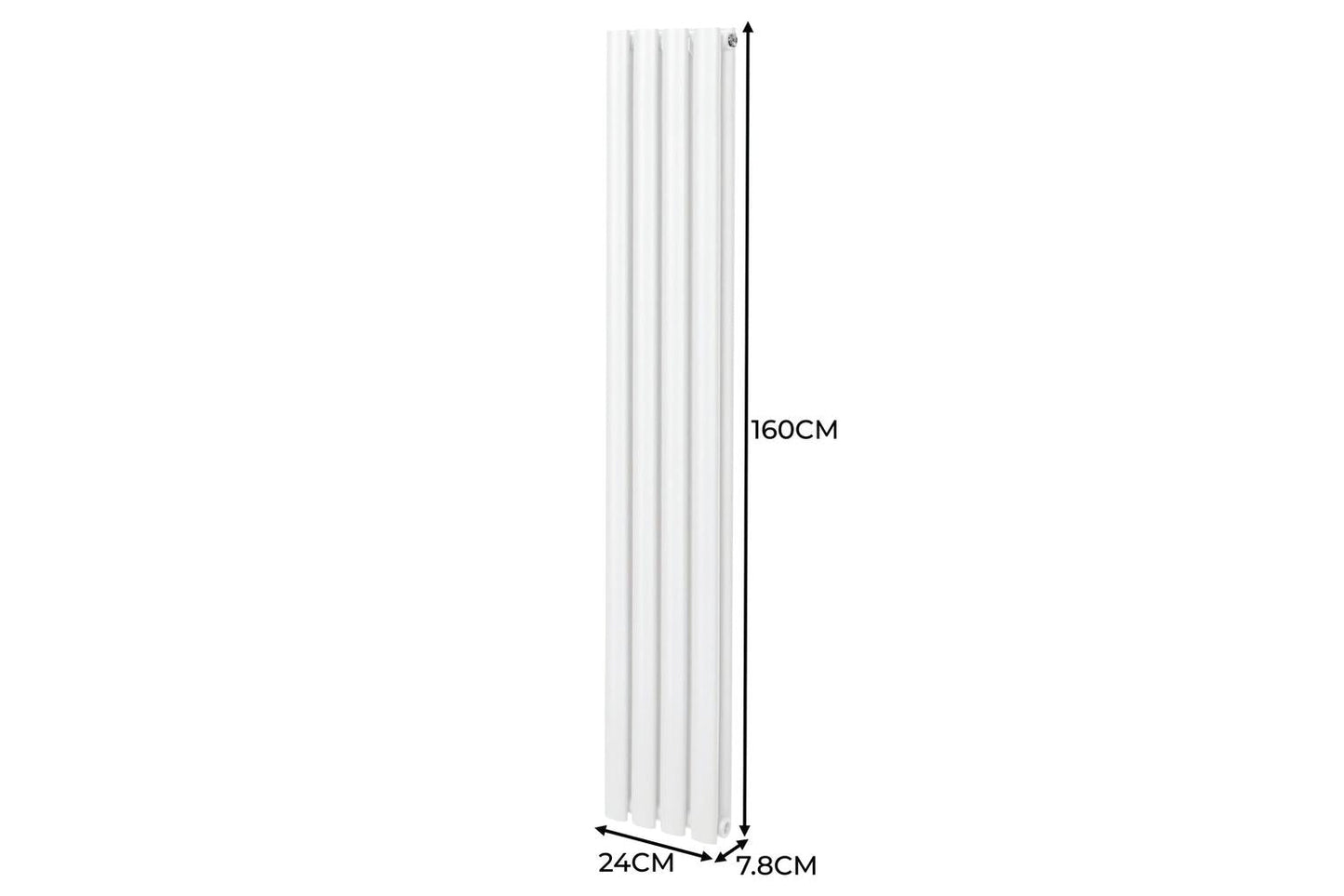 Monstershop 10745 - Oval Column Radiator & Valves - 1600mm X