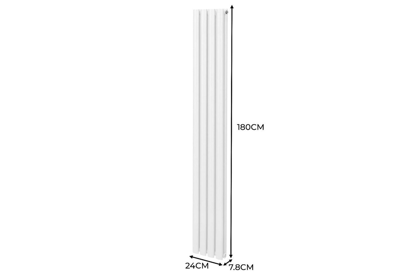 Monstershop 10757 - Oval Column Radiator & Valves - 1800mm X