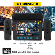 Load image into Gallery viewer, Amocart Pipe Inspection Camera DVR 16GB Micro SD Card 4.3in Monitor 10/20/30M/50M Industrial Sewer Drain Endoscope IP68 8500mHA
