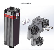 Bild in Galerie-Viewer laden, 20W 455nm Laser Engraving Module Adjustable Focus NEJE Silent Cooling Air Assist for Wood Glass Stone Plywood Cutting Engraving
