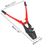 Load image into Gallery viewer, SucceBuy 24/30Inch Wire Rope Swager Crimper Tool Insulated Handle Aluminum Copper Cable Fishing Sleeves Cutter Crimping Pliers
