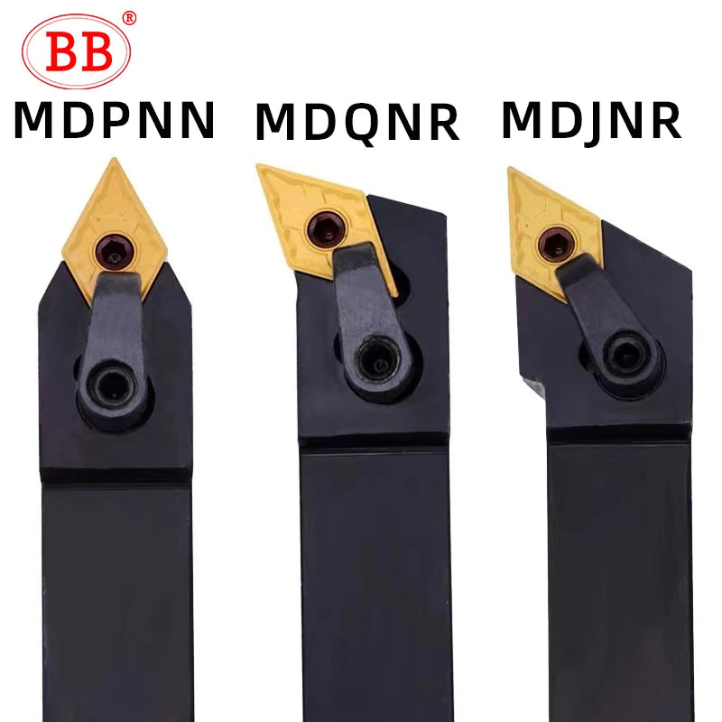 BB DNMG Insert MDPNN MDJNR MDQNR DNMG150404 External Lathe Turning Tool Holder Right Left Cutting Metal Steel 1616 2020 2525