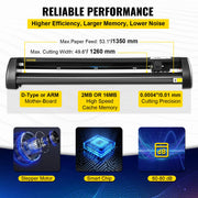 Charger l'image dans la visionneuse de galerie, SucceBuy Traceur de découpe de vinyle 53 pouces 1350 mm Traceur de découpe de vinyle Signmaster Écran LCD pour la fabrication d'étiquettes publicitaires DIY
