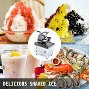 Load image into Gallery viewer, SucceBuy Electric Snow Cone Machine Ice Shaver Crusher Granizing Glass Blender Mixer Chopper Stainless Steel Colder Commercial
