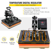 Load image into Gallery viewer, SucceBuy Combo Heat Press Machine 5/6/8 in 1 30*38CM 38*38CM Muntifunctional Sublimation Printer Transfer Mug Hat Plate T-Shirt
