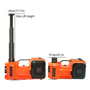 Load image into Gallery viewer, 12V 5Ton Car Electric Hydraulic Floor Jack, Tire Inflator Pump and LED Flashlight 3 in 1 Set With Safe Hammer QZ002

