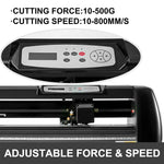 Amocart 34 Inch Vinyl Cutting Plotter Cutter Machine with 3 Blades SIGNMASTER Software Kit for Sign/Drawing/Decoration/Sticker