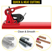 Load image into Gallery viewer, SucceBuy 24in Cutting Bench Type Hand Swager Tool Wire Rope Swaging Machine with Crimper Cable Bolt Cutter Head Copper Sleeves
