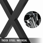 Load image into Gallery viewer, Amocart 2PCSMetal Table Legs Steel 2204LBS/1000KG Load  X-Shape with Pre-Drilled Holes for Home Use Commercial Bar Hotel Office
