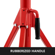 Load image into Gallery viewer, SucceBuy Pipe Holding Stand V-Head 1107A 1107C 1107 w/ 2/4 Ball Transfer Folding Tripod Jack Pipeworking Supporting Clamped Tool
