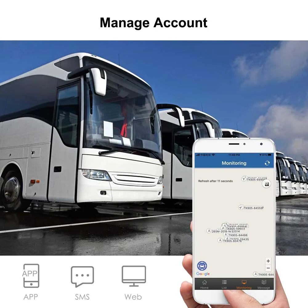Coban GPS Tracker Car 4G LTE Vehicle Tracking Device Real Time Cut Off Fuel Alarm Door Open Alarm Motorcycle TK403d GPS403b