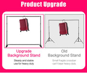 Bild in Galerie-Viewer laden, Double-Crossbar Backdrop Background Stand Frame Support System For Photography Photo Studio Video Muslin Green Screen
