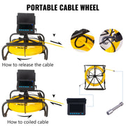 Load image into Gallery viewer, SucceBuy Pipe Inspection Camera DVR 16GB Micro SD Card 4.3in Monitor 10/20/30M/50M Industrial Sewer Drain Endoscope IP68 8500mHA
