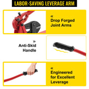 Load image into Gallery viewer, SucceBuy 24in Cutting Bench Type Hand Swager Tool Wire Rope Swaging Machine with Crimper Cable Bolt Cutter Head Copper Sleeves
