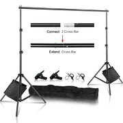 Load image into Gallery viewer, SH Photography Background Backdrop Stand Support Picture Canvas Frame System Kit With Carry Case For Muslin Photo Video Studio
