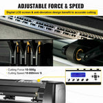 Amocart 53Inch Vinyl Cutter Plotter Machine 1350mm Vinyl Cutting Plotter Signmaster LCD Screen for DIY Advertising Label Making