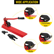 Load image into Gallery viewer, SucceBuy 24in Cutting Bench Type Hand Swager Tool Wire Rope Swaging Machine with Crimper Cable Bolt Cutter Head Copper Sleeves
