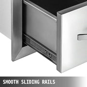 Load image into Gallery viewer, SucceBuy Stainless Steel Outdoor Kitchen Drawers W/ Handle Large Storage BBQ Island Great for Any Weather Condition
