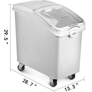Load image into Gallery viewer, Amocart 80L Rice Kitchen Container Ingredient Storage Bin with Wheel &amp; Scoop PP+PC for Home Storing Rice Flour Corn Soybeans
