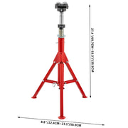 Load image into Gallery viewer, SucceBuy Pipe Holding Stand V-Head 1107A 1107C 1107 w/ 2/4 Ball Transfer Folding Tripod Jack Pipeworking Supporting Clamped Tool
