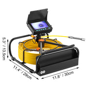 Load image into Gallery viewer, SucceBuy Pipe Inspection Camera DVR 16GB Micro SD Card 4.3in Monitor 10/20/30M/50M Industrial Sewer Drain Endoscope IP68 8500mHA

