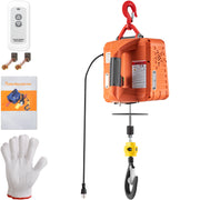 Bild in Galerie-Viewer laden, SucceBuy 500kg/1100lbs Electric Hoist Winch Portable Crane 25ft Lifting Height Wired Remote Control for Transportation
