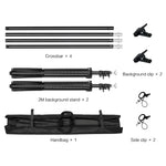 2.6x3M/8.5x10ft Photo Video Studio Backdrop Background Stand, Adjustable Telescopic Background Support System with Carry Bag