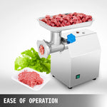 Amocart 250Kg/H Electric Meat Mincer Grinder 1100W Commercial Kitchen Chopper FoodProcessor SausageMaker Machine Home Appliance
