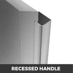 Amocart Stainless Steel BBQ Cabinet Access Door W/ Recessed Handle for Indoor/Outdoor Kitchen BBQ Island Kitchen Sink Fireplace