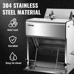 Amocart Commercial Bread Slicer Stainless Steel 12mm Blades Electric Bread Cutting Machine Kitchen Appliance Toast Processor