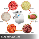 Amocart 250Kg/H Electric Meat Mincer Grinder 1100W Commercial Kitchen Chopper FoodProcessor SausageMaker Machine Home Appliance