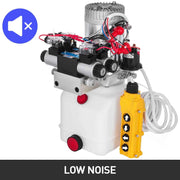 Load image into Gallery viewer, Amocart 12V DC Double Acting  Solenoid Hydraulic Power Pack Car Jack With 4.5L Tank  Dump Trailer Electric Lifting Tools
