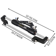 Charger l'image dans la visionneuse de galerie, Amocart Hydraulic Boat Steering Kit 300HP Hydraulic Steering Kit Helm Pump/Cylinder/Wheel 18ft Hose Hydraulic Steering Seal Kit
