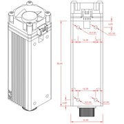 Bild in Galerie-Viewer laden, 20W 455nm Laser Engraving Module Adjustable Focus NEJE Silent Cooling Air Assist for Wood Glass Stone Plywood Cutting Engraving
