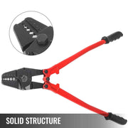 Load image into Gallery viewer, Amocart 24/30Inch Wire Rope Swager Crimper Tool Insulated Handle Aluminum Copper Cable Fishing Sleeves Cutter Crimping Pliers
