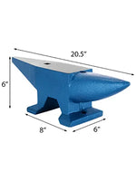 SucceBuy Single Round Horn Anvil Cast Steel Block Blacksmith Bench Tool 10-60KG Jewelery Making Manual Equipment for Metalsmiths