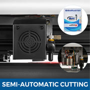 Load image into Gallery viewer, SucceBuy 53"/34"/28"4MB Semi-Automatic Cutter Vinyl Cutting Plotter Machine Laser Positioning 3 Interface W/ SIGNMASTER Software
