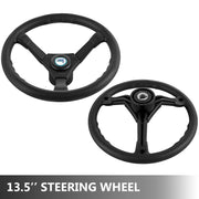 Charger l'image dans la visionneuse de galerie, Amocart Hydraulic Boat Steering Kit 300HP Hydraulic Steering Kit Helm Pump/Cylinder/Wheel 18ft Hose Hydraulic Steering Seal Kit
