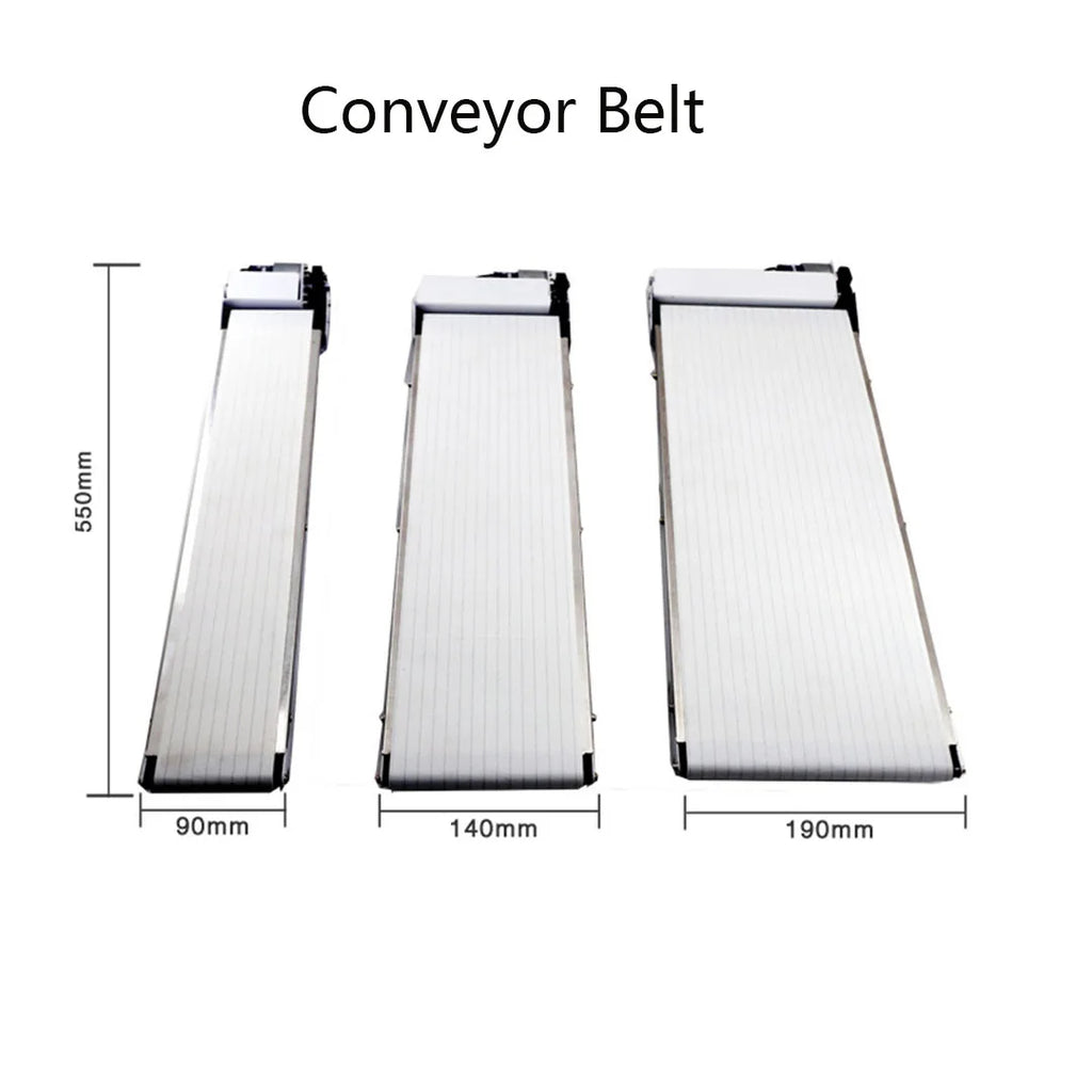 Small Conveyor Belt  with Infrared Induction Counter DC24V Length 550mm Equipment Register Production Line Number Display