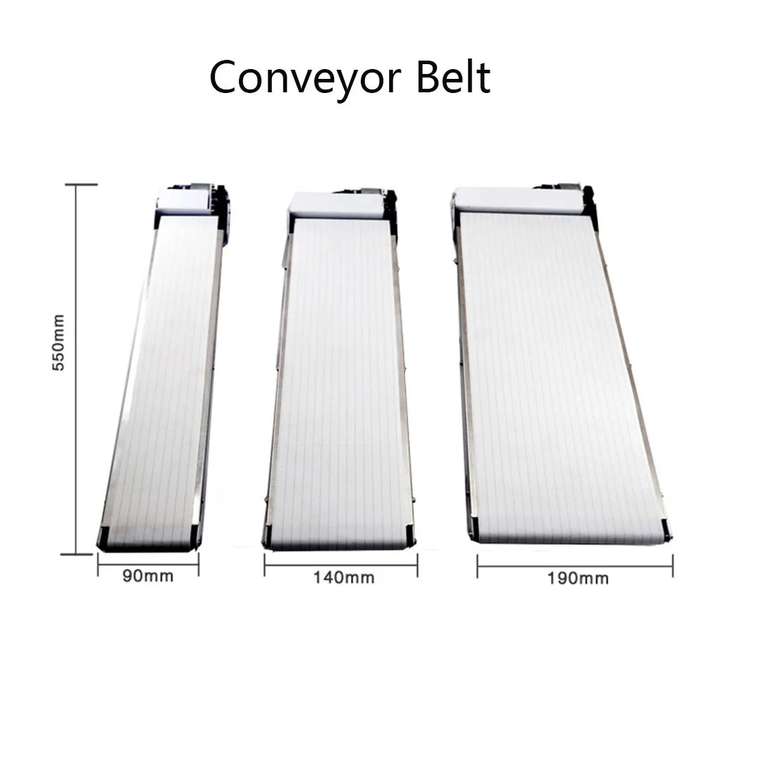 Small Conveyor Belt  with Infrared Induction Counter DC24V Length 550mm Equipment Register Production Line Number Display