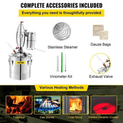 Load image into Gallery viewer, Amocart 20L-70L Alcohol Distiller Machine Beer Brewing Equipment DIY Wine Moonshine Apparatus Dispenser Kit Home Appliance
